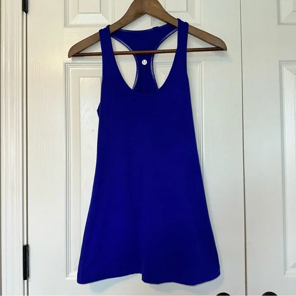 Lululemon Cool Racerback II Tank - Blue - Size 6 - Picture 4 of 14